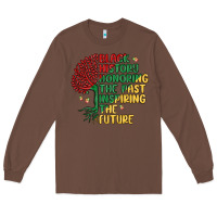 Chestnut black history honoring the past inspiring the futu Long Sleeve Tee - MaliasSmallBusiness