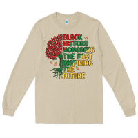 Mushroom black history honoring the past inspiring the futu Long Sleeve Tee - MaliasSmallBusiness