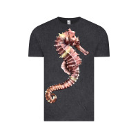 Vintage Black pink seahorse Vintage Tee - LillyAllenDesigns