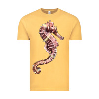 Vintage Mustard pink seahorse Vintage Tee - LillyAllenDesigns