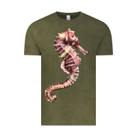 Vintage Olive pink seahorse Vintage Tee - LillyAllenDesigns