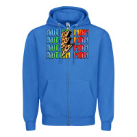 True Royal autism mom lightning bolt Zipper Hoodie - LillyAllenDesigns
