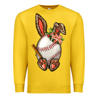 Lemon Baseball Easter Bunny Premium Sweatshirt - NancyCooperArtShop