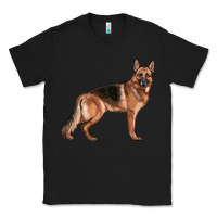Black German Shepherd Dog Illustrations Classic Tee - LillyAllenDesigns