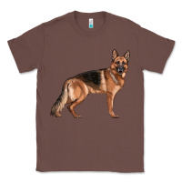 Chestnut German Shepherd Dog Illustrations Classic Tee - LillyAllenDesigns