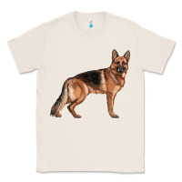 Natural German Shepherd Dog Illustrations Classic Tee - LillyAllenDesigns