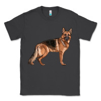 Smoke German Shepherd Dog Illustrations Classic Tee - LillyAllenDesigns