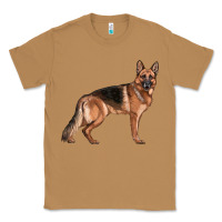 Toasted Coconut German Shepherd Dog Illustrations Classic Tee - LillyAllenDesigns