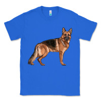 True Royal German Shepherd Dog Illustrations Classic Tee - LillyAllenDesigns