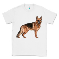 White German Shepherd Dog Illustrations Classic Tee - LillyAllenDesigns