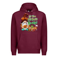 Burgundy Get your fat pants ready Premium Hoodie - NancyCooperArtShop