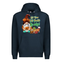 Navy Get your fat pants ready Premium Hoodie - NancyCooperArtShop