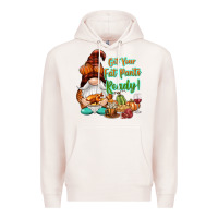 Pale Pink Get your fat pants ready Premium Hoodie - NancyCooperArtShop