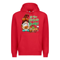 Red Get your fat pants ready Premium Hoodie - NancyCooperArtShop