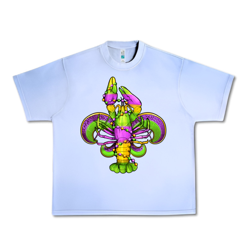 Mardi Gras Crawfish Fleur De Lis Urban Heavy Tee by Jasminsmagicworld | Teevron