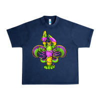 Navy mardi gras crawfish fleur de lis Urban Heavy Tee - Jasminsmagicworld