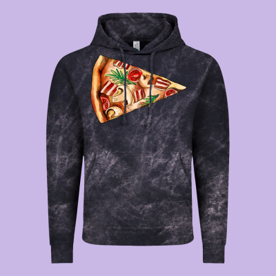 Pizza Slice Vintage Hoodie Designed By Adodesignshop