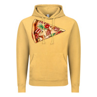 Vintage Mustard pizza slice Vintage Hoodie - AdoDesignShop