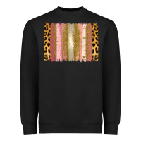 Black XOXO Brushstrokes Valentines Day Heavyweight Sweatshirt - Jasminsmagicworld