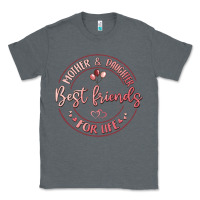 Charcoal Heather mother and daughter best friends for life Classic Tee - MaliasSmallBusiness