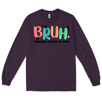 Plum bruh formerly known as mom Long Sleeve Tee - MaliasSmallBusiness