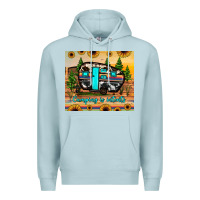 Blue Mist camping is intents Premium Hoodie - JahusDesignShop