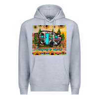 Heather Grey camping is intents Premium Hoodie - JahusDesignShop