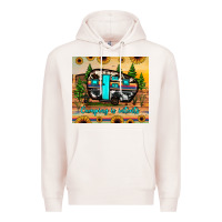 Pale Pink camping is intents Premium Hoodie - JahusDesignShop