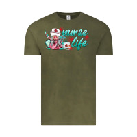 Vintage Olive nurse life gnomies Vintage Tee - BarkalooDesign