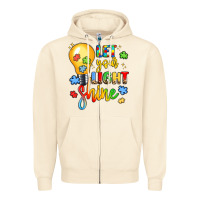 Sandshell let your light shine Zipper Hoodie - LillyAllenDesigns