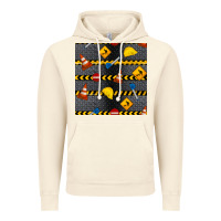 Vintage Artic construction signs seamless pattern Vintage Hoodie - BundleAndBundleShop