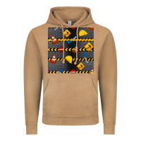 Vintage Camel construction signs seamless pattern Vintage Hoodie - BundleAndBundleShop