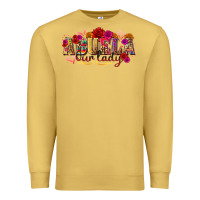 Antique Gold Abuela Our Lady Premium Sweatshirt - texasbilliewilder