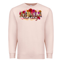 Pale Pink Abuela Our Lady Premium Sweatshirt - texasbilliewilder