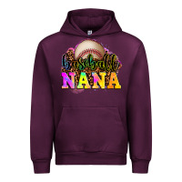 Mauve Wine baseball nana Urban Hoodie - OliviaCreatesArt