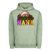 Pigment Oil Green baseball nana Urban Hoodie - OliviaCreatesArt