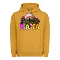 Pigment Peanut Butter baseball nana Urban Hoodie - OliviaCreatesArt