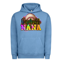 Pigment Pebble Blue baseball nana Urban Hoodie - OliviaCreatesArt