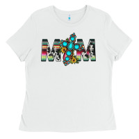 White mom cross Ladies Tee - JahusDesignShop