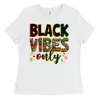 White black vibes only Ladies Tee - Zillion Design Studio