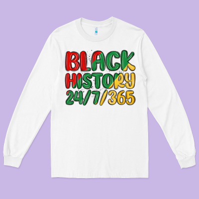 Black History Long Sleeve Tee Designed By Maliassmallbusiness