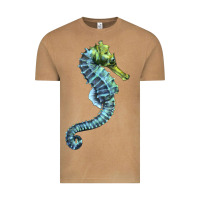 Vintage Camel Blue Seahorse Vintage Tee - LillyAllenDesigns