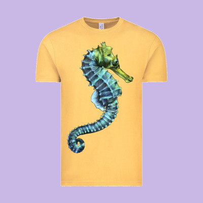 Blue Seahorse Vintage Tee Designed By Lillyallendesigns