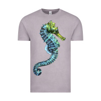 Vintage Zinc Blue Seahorse Vintage Tee - LillyAllenDesigns