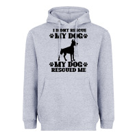 Heather Grey rescue dog Heavyweight Hoodie - Bettercallsaul