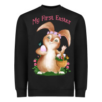 Black Babies First Easter Girls Heavyweight Sweatshirt - Jasminsmagicworld