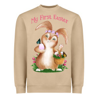 Mushroom Babies First Easter Girls Heavyweight Sweatshirt - Jasminsmagicworld