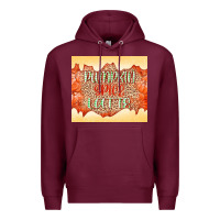 Burgundy Pumpkin spice latte Premium Hoodie - NancyCooperArtShop