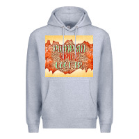 Heather Grey Pumpkin spice latte Premium Hoodie - NancyCooperArtShop