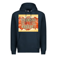 Navy Pumpkin spice latte Premium Hoodie - NancyCooperArtShop